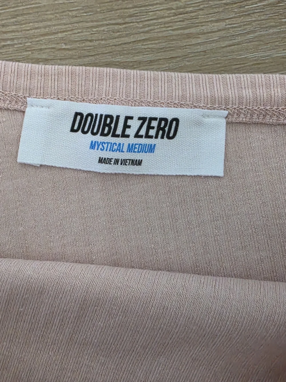 Double Zero Blush Pink One-Shoulder Ribbed Tank